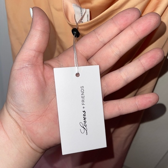 NWT LOVERS + FRIENDS Revolve Pink Orange Ombre Issadora Midi Slip Dress Small - Picture 10 of 11